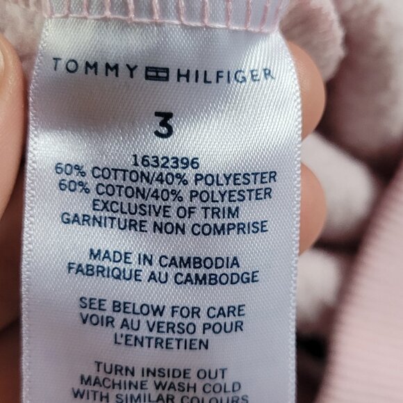 Tommy Hilfiger Girls Light Pink Cotton Blend Hoodie Sweater & Pants Set Size 3 - Picture 11 of 13